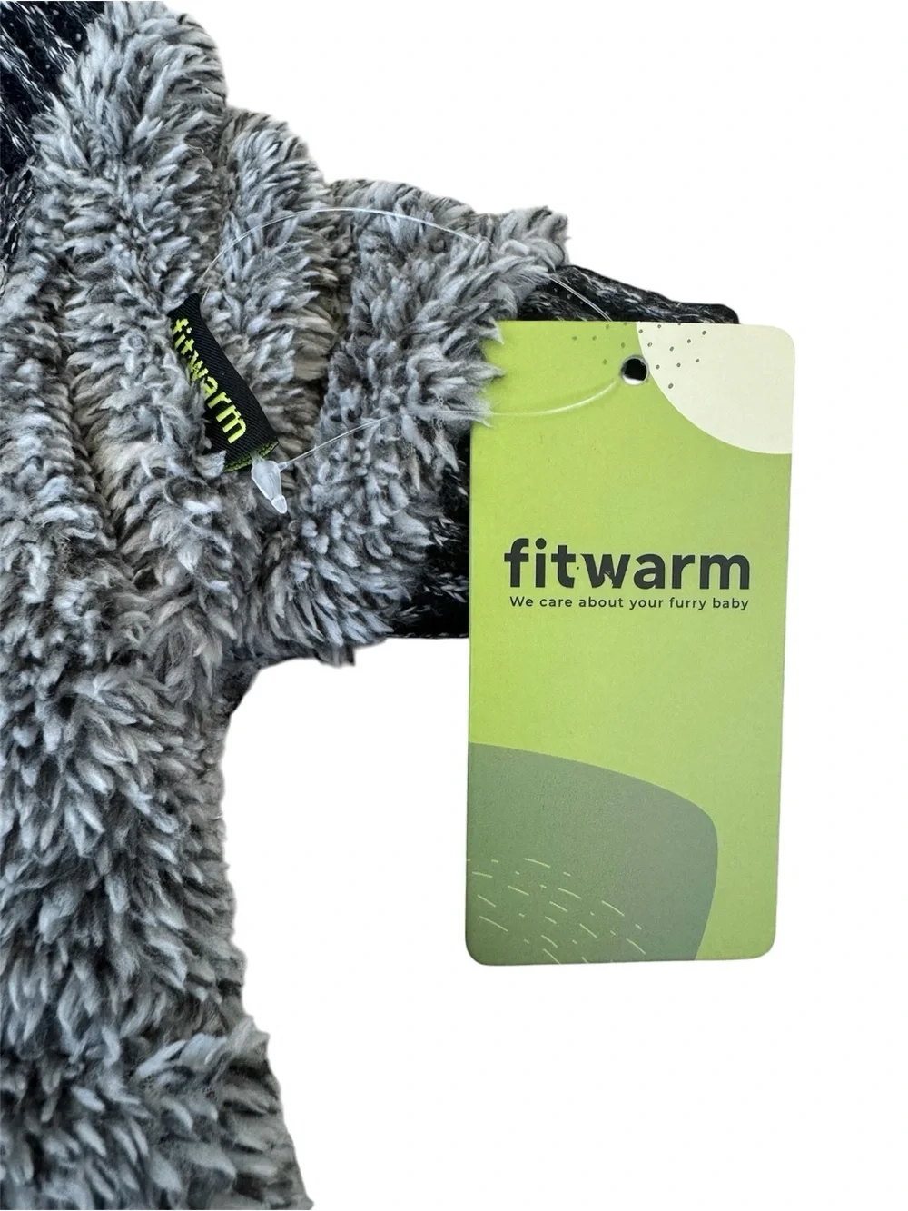 Dog Fuzzy Pajamas. “Fitwarm” Grey Pet Onesie for Thermal Warmth. NWT. Never Worn